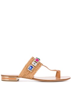 Casadei сандалии с камнями