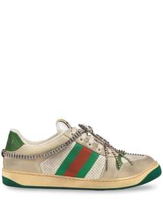 Gucci кроссовки Screener с кристаллами