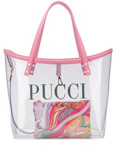 Emilio Pucci прозрачная сумка-тоут с логотипом