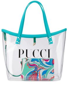 Emilio Pucci прозрачная сумка-тоут с логотипом