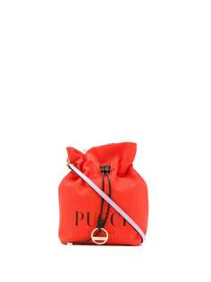 Emilio Pucci парусиновая мини-сумка с логотипом