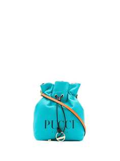 Emilio Pucci парусиновая мини-сумка с логотипом