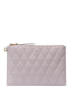 Givenchy стеганый клатч с логотипом