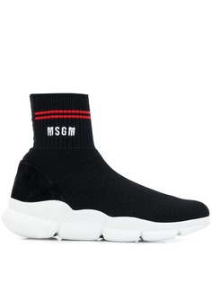 MSGM трикотажные кроссовки-носки