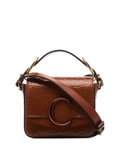 Chloé сумка на плечо с металлическим логотипом