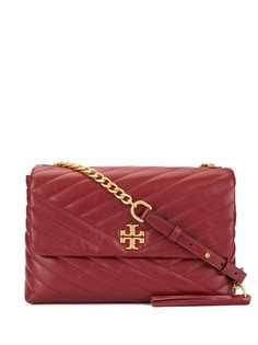 Tory Burch сумка на плечо Kira с откидным клапаном и узором шеврон