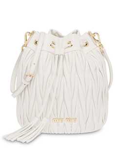 Miu Miu matelassé bucket bag