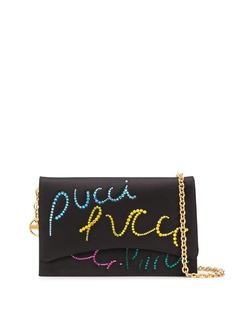 Emilio Pucci мини-сумка с заклепками с логотипом