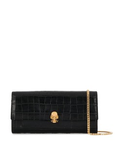 Alexander McQueen клатч с декором Skull