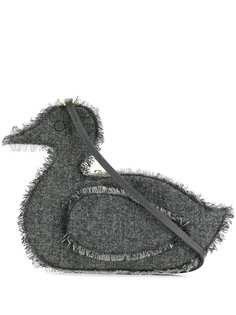 Thom Browne твидовый клатч в форме утки