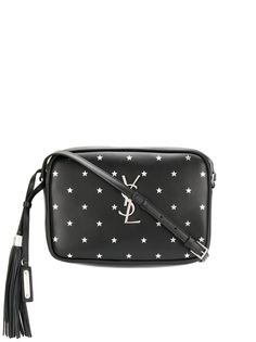 Saint Laurent каркасная сумка Lou среднего размера с принтом