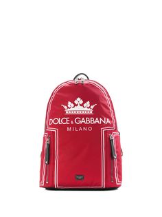 Dolce & Gabbana рюкзак с принтом логотипа и короны