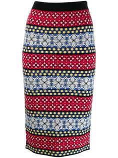 Alice+Olivia юбка миди с цветочным узором