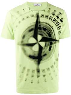 Stone Island футболка с принтом