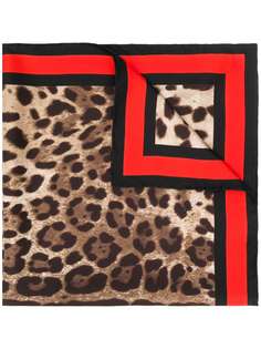 Dolce & Gabbana платок с леопардовым принтом
