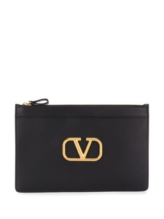 Valentino клатч Valentino Garavani с логотипом VRing