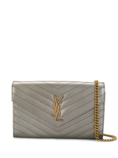Saint Laurent кошелек через плечо с логотипом YSL