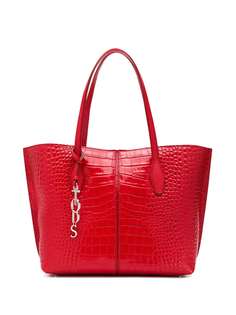 Tods сумка-тоут с тиснением под кожу крокодила Tod`S