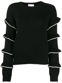 Red Valentino джемпер с оборками на рукавах
