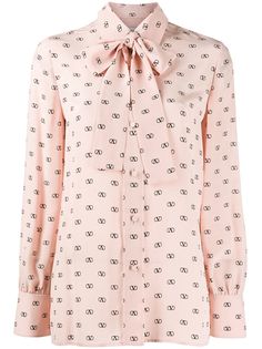 Valentino блузка с логотипом VLogo