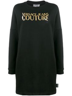 Versace Jeans Couture платье-толстовка с логотипом