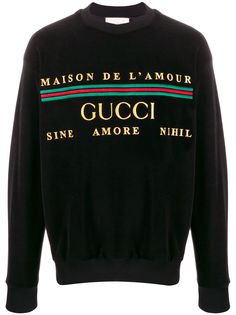 Gucci бархатная толстовка Maison De LAmour