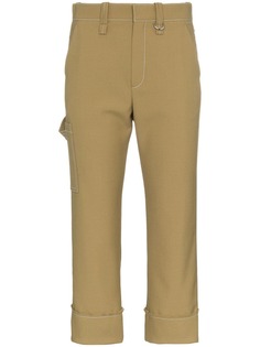 Chloé Capri cropped trousers with contrasting stitch