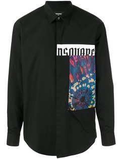 Dsquared2 рубашка с абстрактным принтом