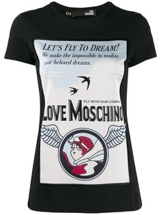 Love Moschino футболка с принтом