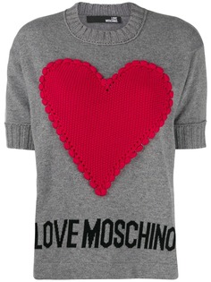 Love Moschino джемпер с аппликацией