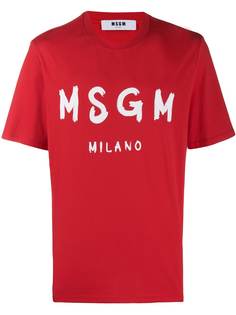 MSGM футболка с логотипом