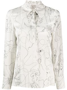 LAutre Chose блузка с графичным принтом