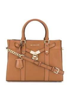 Michael Michael Kors leather padlock tote