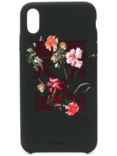 Off-White чехол для iPhone Х с цветочным принтом