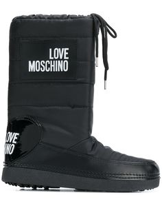 Love Moschino стеганые ботинки