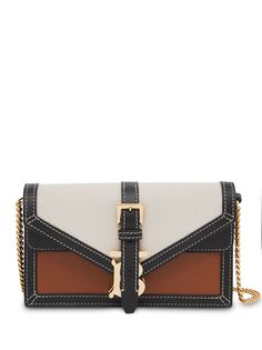 Burberry клатч-конверт с монограммой TB