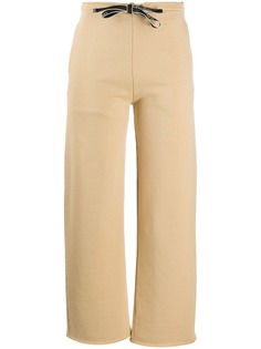 Acne Studios брюки с талией на шнурке и логотипом