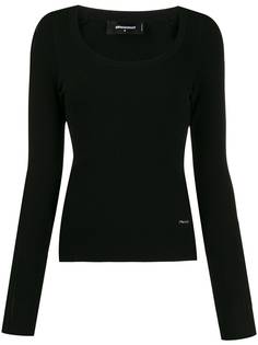 Dsquared2 топ с U-образным вырезом