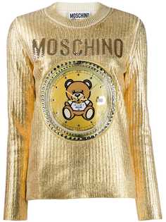 Moschino свитер Teddy с вышивкой