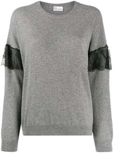 Red Valentino джемпер с кружевными оборками
