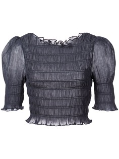 Jill Stuart укороченная блузка со сборками