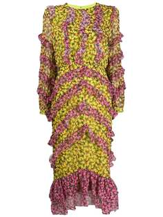 Saloni платье с цветочным принтом