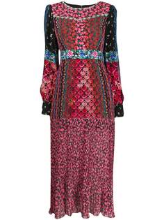 Saloni платье с цветочным принтом