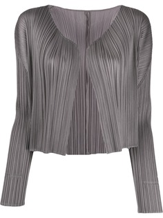 Pleats Please Issey Miyake плиссированный жакет свободного кроя