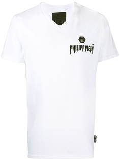 Philipp Plein футболка Statement с V-образным вырезом