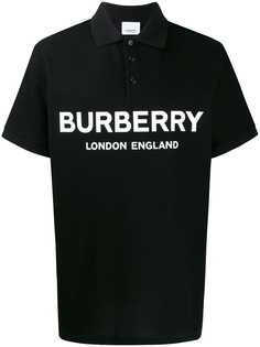 Burberry рубашка-поло с логотипом