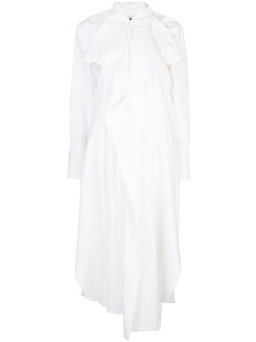 Uma Wang платье-рубашка с драпировкой