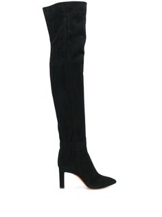 Santoni ботфорты на каблуке