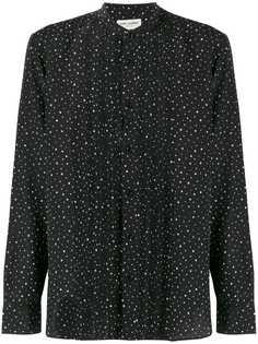 Saint Laurent рубашка в мелкую точку