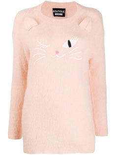 Boutique Moschino свитер с вышивкой